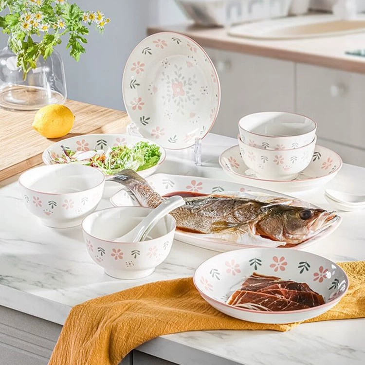 Feimi Life Muli Flowers FM-TC22811 набор столовой посуды для дома, миски и тарелки FM-TC22812