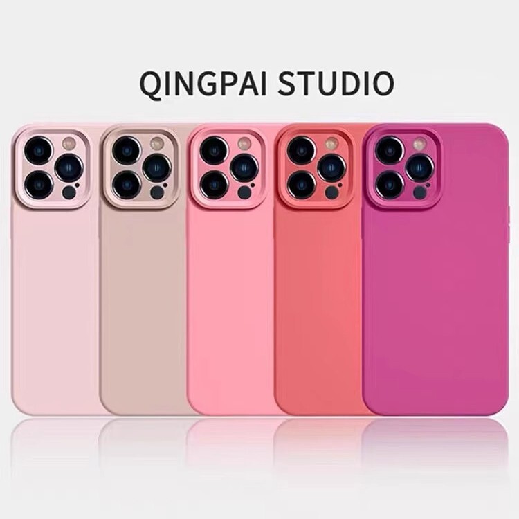 Liquid Silicone Suitable for iPhone 17 Pro Max Solid Color 16 Pro Apple 13 Phone Case 14 New Model 11 Lens