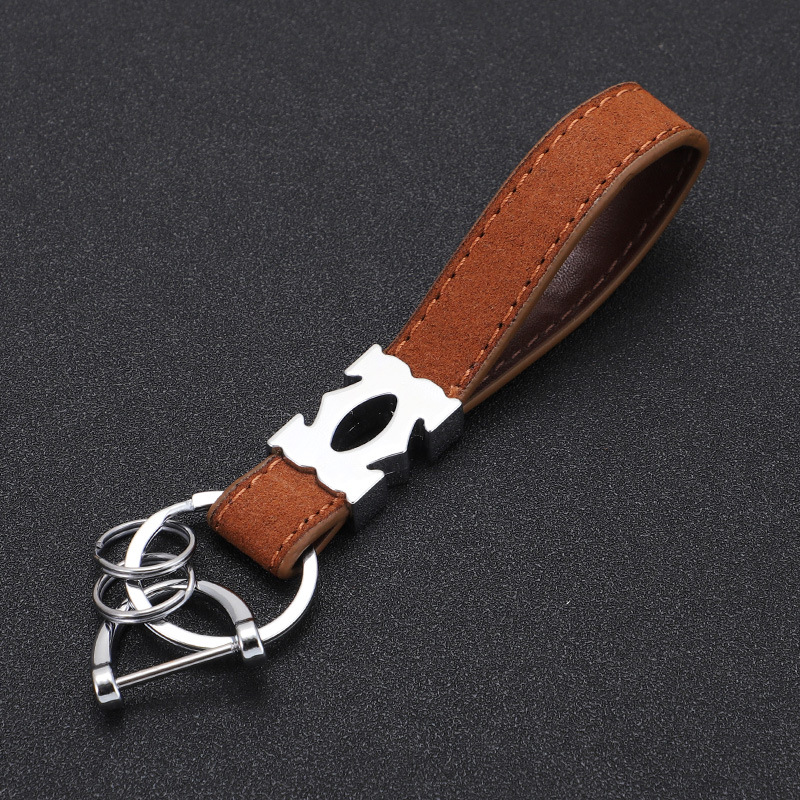 Nuevo llavero de coche de moda llavero de piel de gamula pareja de hombres y mujeres colgante creativo de personalidad de alta gama
