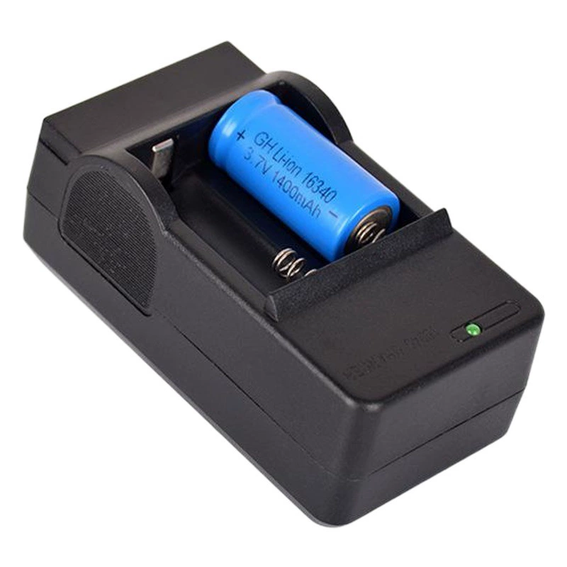 Заводское прямое зарядное устройство для литиевых батарей 16340 с двумя слотами, интеллектуальное полное самостопорное зарядное устройство 16340 с двойной зарядкой