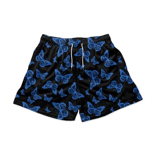 Men's Shorts Summer American Fashion Shorts Fitness Mesh Breathable Basketball Beach Loose Sports Casual Shorts
