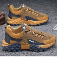 新款潮鞋男学生鞋跑步运动鞋网红厚底老爹鞋透气休闲鞋子男鞋现货