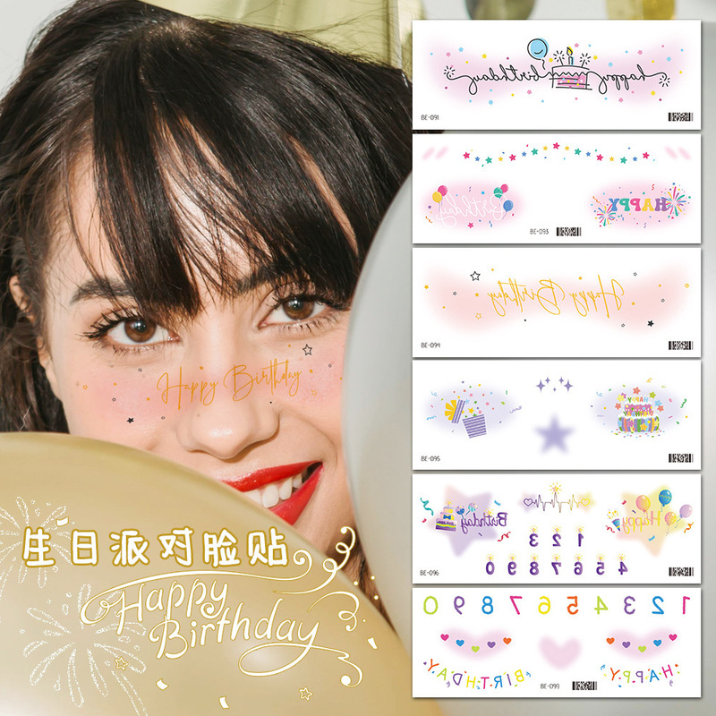Ricklon New Cute Sweetheart Girl Makeup Tattoo Face Birthday Party Photo Lasting Blush Sticker