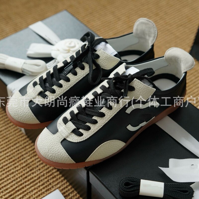 High-End Custom-Made 26-Style Chanel-Inspired Lace-Up Flat Sports Casual Shoes, German Training Shoes, Color-Blocked Baseball Sports Shoes, German Training Shoes High-End Custom-Made 26-Style Chanel-Inspired Lace-Up Flat Sports Casual Shoes, German Training Shoes, Color-Blocked Baseball Sports Shoes, German Training Shoes