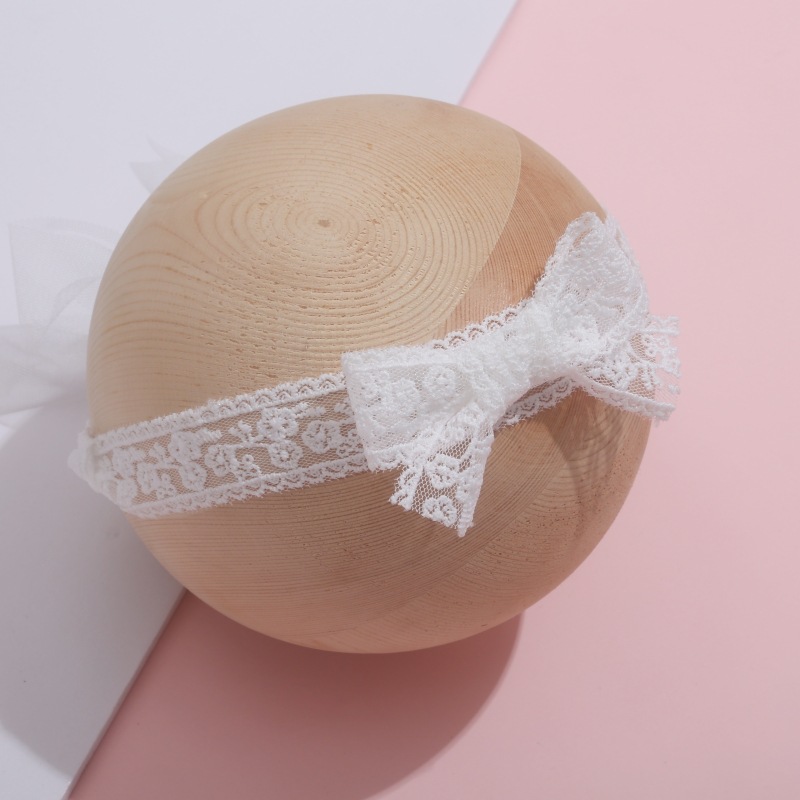 Barn prinsessa solhatt i spets med rosett för flickor_voghion.com