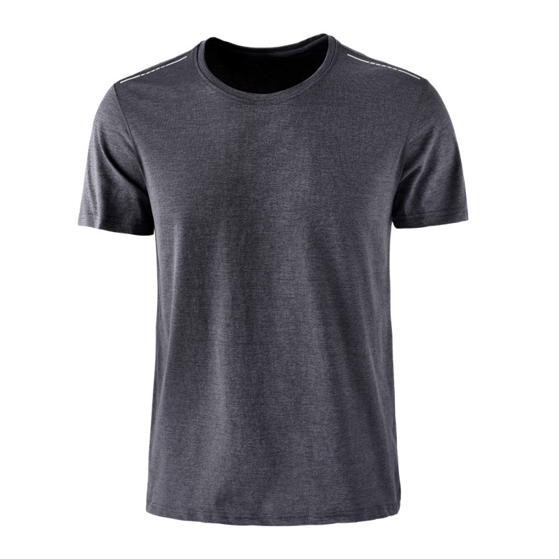 Al aire libre caminata rápida ropa de secado camiseta deportiva casual camiseta elástica de manga corta camiseta de maratón impresión camiseta