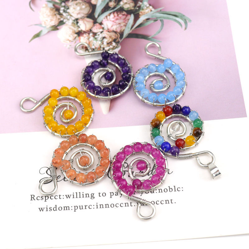 Retro Geometric Agate Plating Crystal Necklace 1 Piece