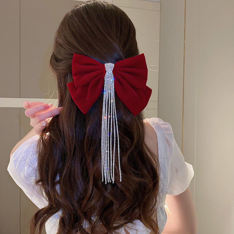 90g Weight Hair Clip Hair Accessories Type 1 Piece Quantity Daily, Date, Shopping Occasion Bow Knot Pattern Women's Gender Sweet Style Women's Sweet Bow Knot Cloth Hair Clip 3
