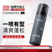 OEM定制加工蓬松发型喷雾去油控油清爽免洗干发柔顺定型发胶贴牌