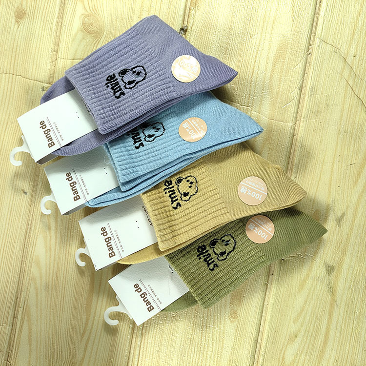 genuine goods Bond Women's Mid-Autumn Socks Autumn and Winter Thick Cotton Skin-Friendly Soft Sports Four Seasons Trendy All-Match Casual Socks