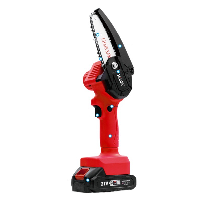 Hilda en stock Nuevo Hogar eléctrico cadena Sierra registro jardín batería de litio sierra eléctrica herramientas eléctricas al por mayor
