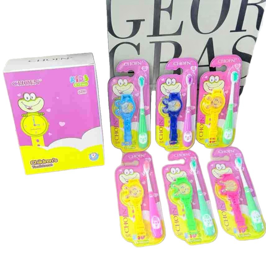 おもちゃの子供用歯ブラシ12本入りボックス、輸出用、屋台、2元店、歯ブラシ柔らか毛、卸売メーカー