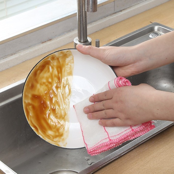 家用加厚洗碗布洗碗布去污吸水加厚巾纯棉纱柔软洗碗家用厨房抹布|undefined