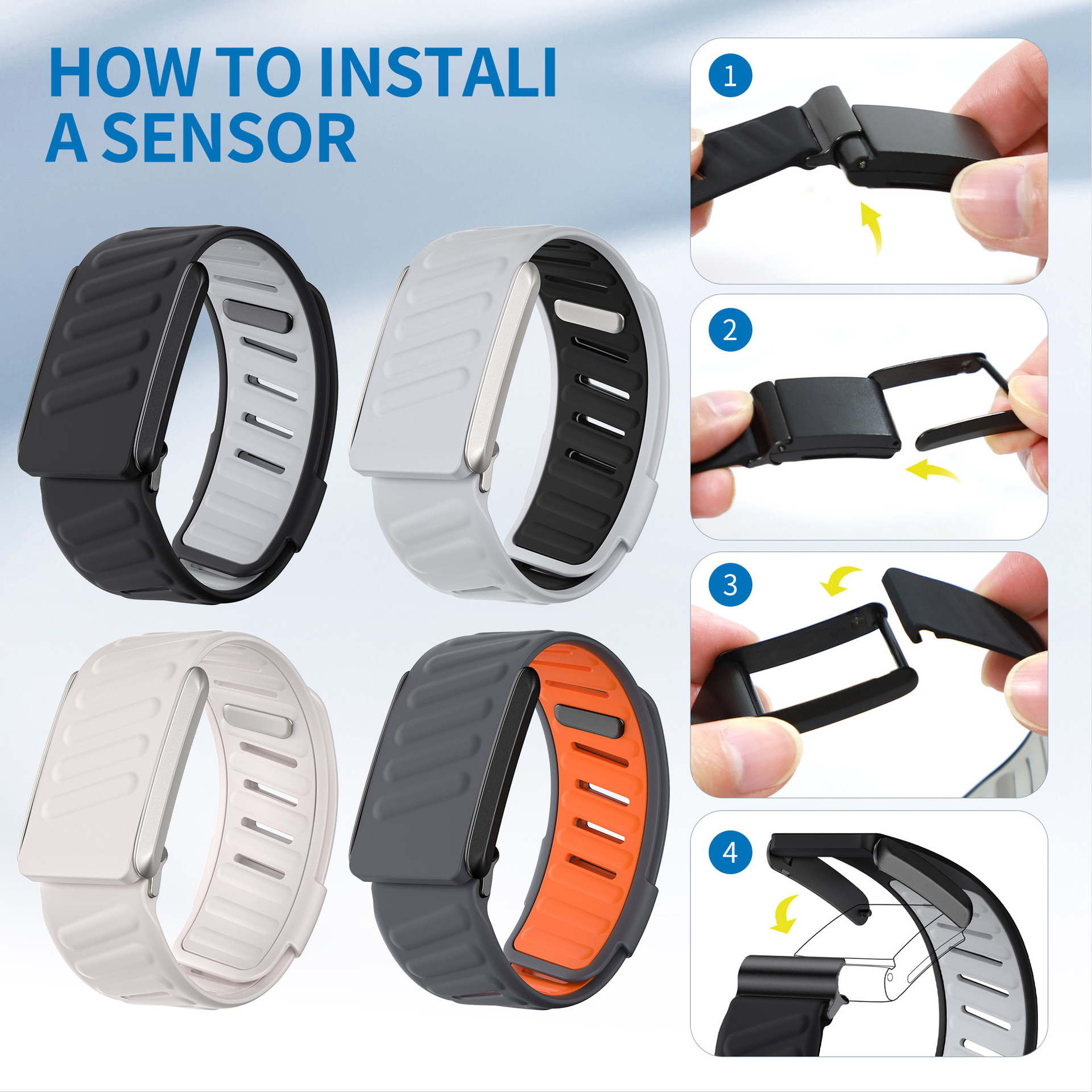 Source factory for whoop4.0 bracelet watch strap Whoop two-color silicone sports strap wristband