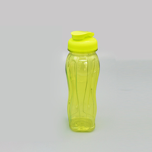 PET sports water bottle 750ml flip-top cold drink cup