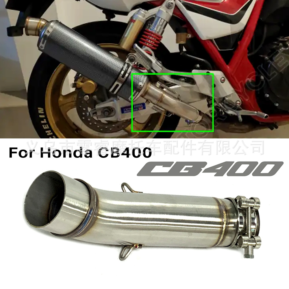 Motorcycle Exhaust Pipe for Honda Cb400 Modified Middle Exhaust Connecting Pipe