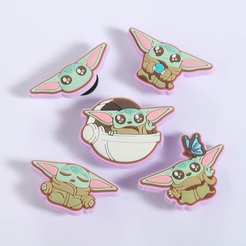 Yoda shoe charms Star Wars clogs DIY decorative buckles Amazon Lazada Shopee in stock Yoda buttons Yoda shoe charms Star Wars clogs DIY decorative buckles Amazon Lazada Shopee in stock Yoda buttons