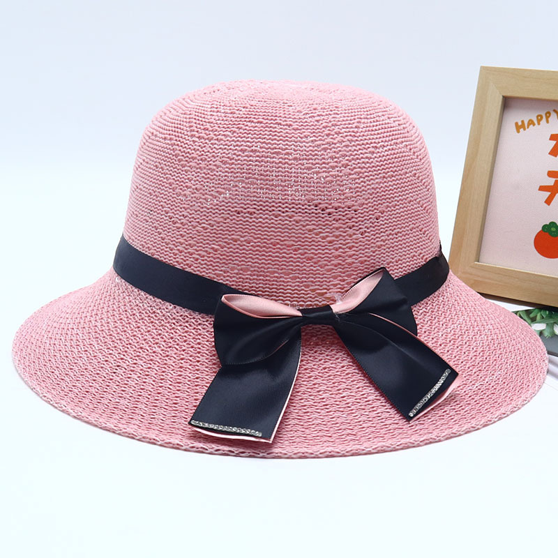 Nuevo sombrero de paja para mujer, sombrero de playa junto al mar, sombrero para el sol de verano de moda salvaje, protector solar, sombrero para el sol de protección UV