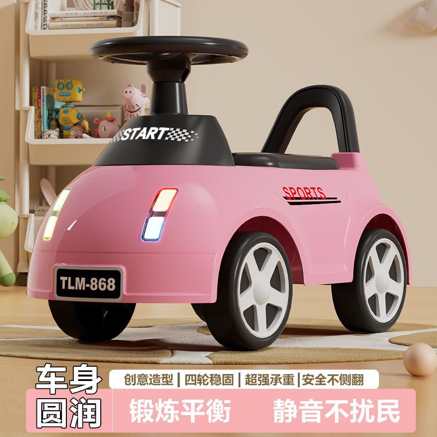 Patinetes infantiles de cuatro ruedas de torsión equilibración puzzle caminante de música iluminación patinaje para bebés de 1 - 3 años de edad