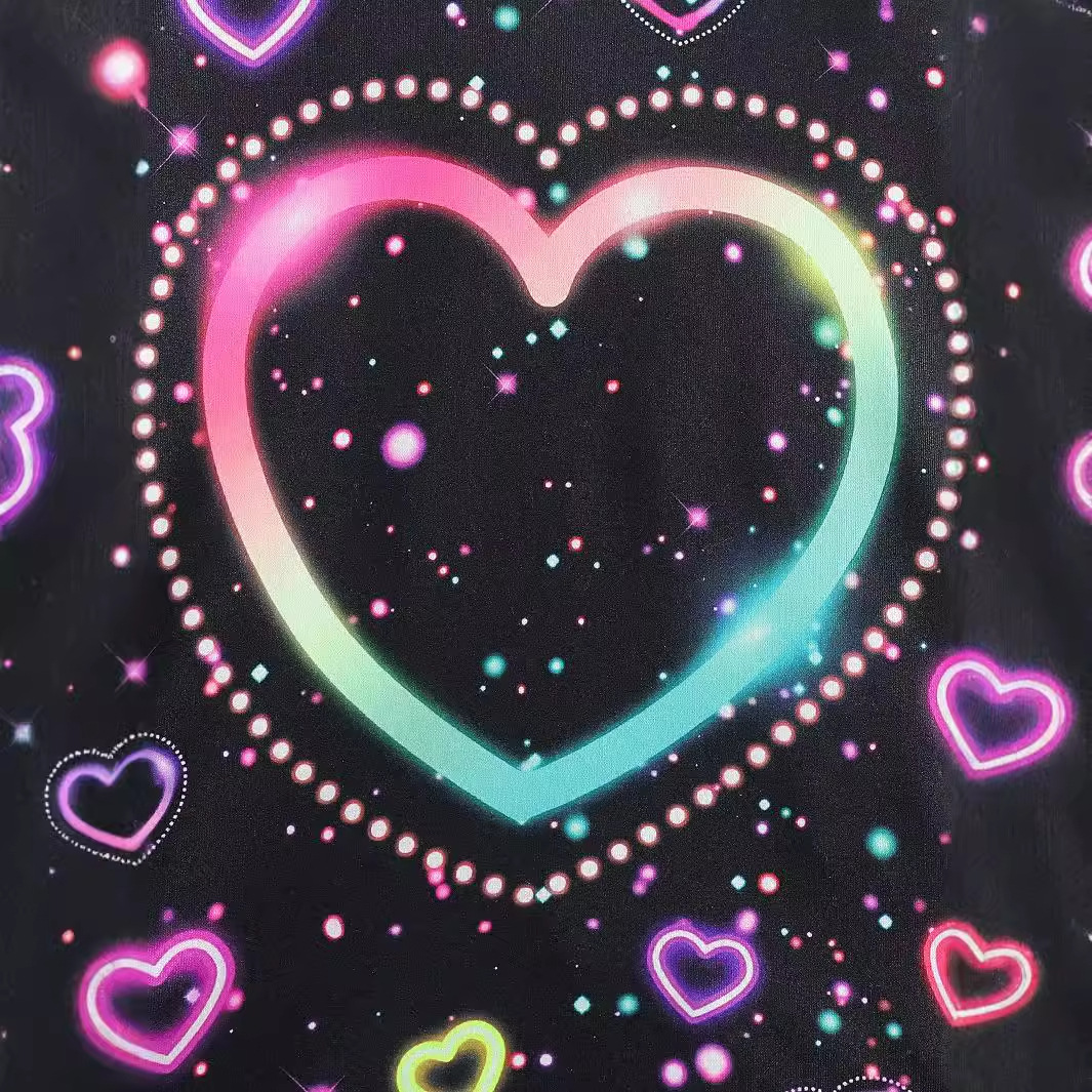 Spring and autumn night light simulation girls' long sleeved pants new children's home clothes two-piece set_voghion.com