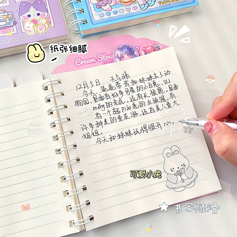 Cartoon handheld pocket small laptop for elementary school students, notebook, Birthday gift
