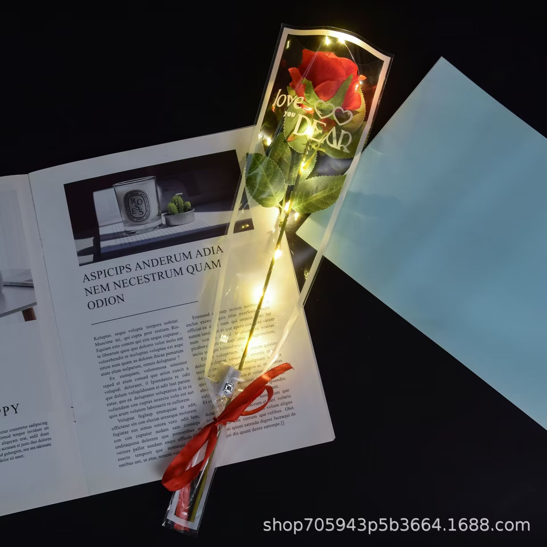 Rose red warm lamp