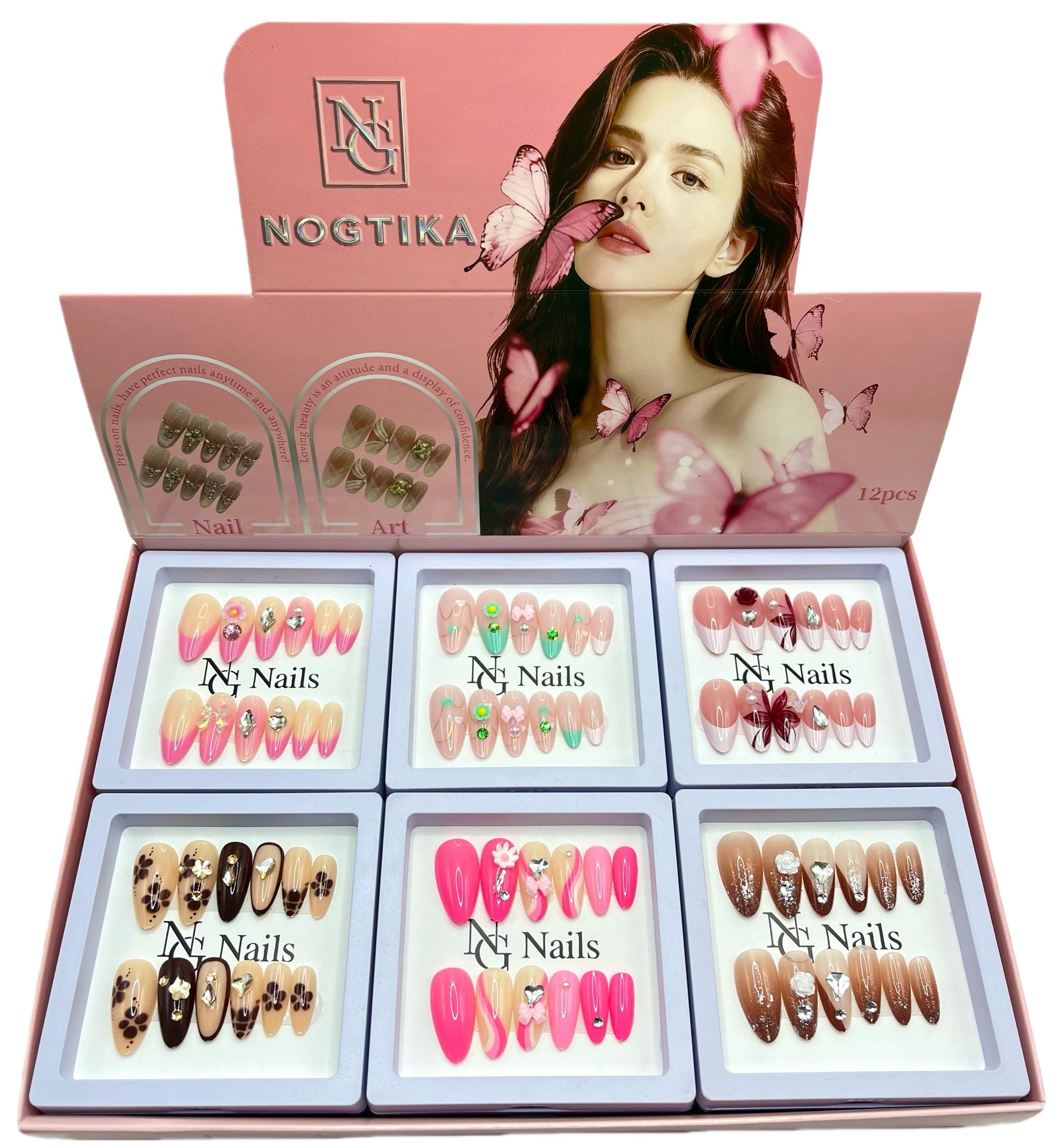 Parche de uñas, armadura, verano, comercio exterior europeo y americano, estilo caliente, parche mixto de uñas postizas, armadura de ojo de gato image 37