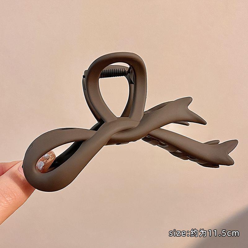 6 # pinza de lazo de color café oscuro