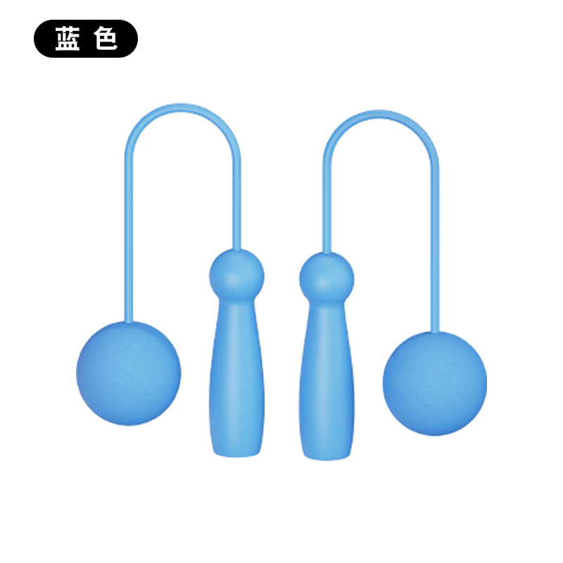 ABS 핸들 블루 40cm 짧은 로프 볼
