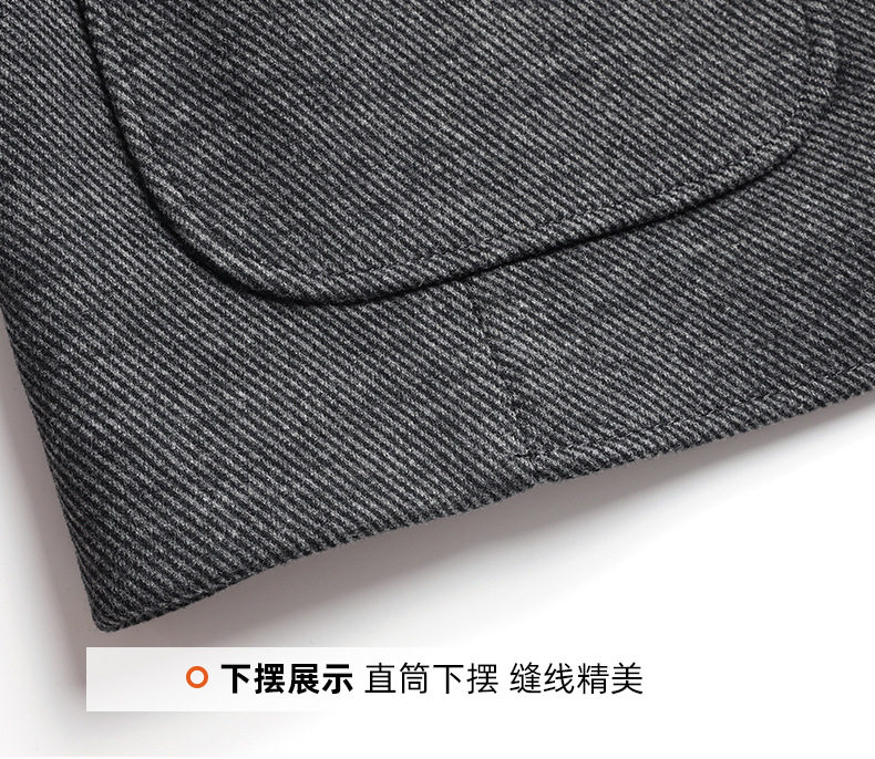 Áo vest nam phom ôm nhẹ, hai lớp lót bông dày dặn, co giãn, không cần ủi, giặt máy được — thanh niên màu xám chi tiết 19