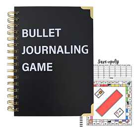 跨境新品记事本日志Bullet journal game 子弹日志游戏创意计划本