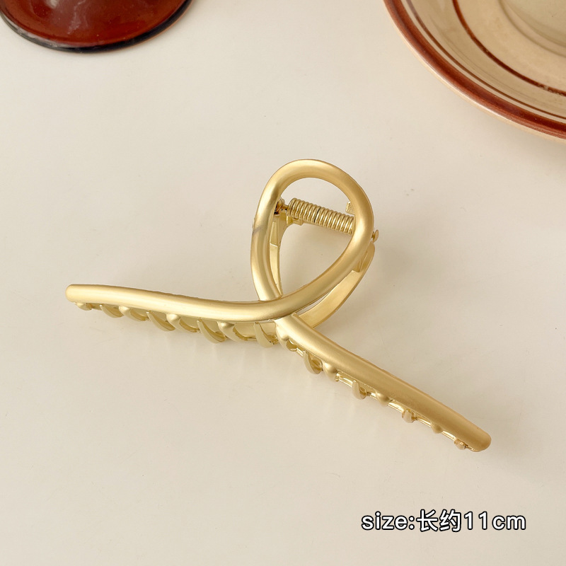 Accesorios para el cabello de pinza de tiburón de acrílico grande de Corea, clip de agarre para el cabello de disco simple, tocado de horquilla de cabeza femenina al por mayor