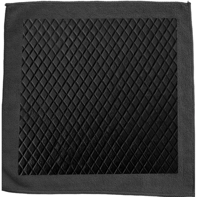 Car Beauty, Car Wash Magic Mud Car cleaning tools - vertical-diamond-shaped-mud-cloth-black