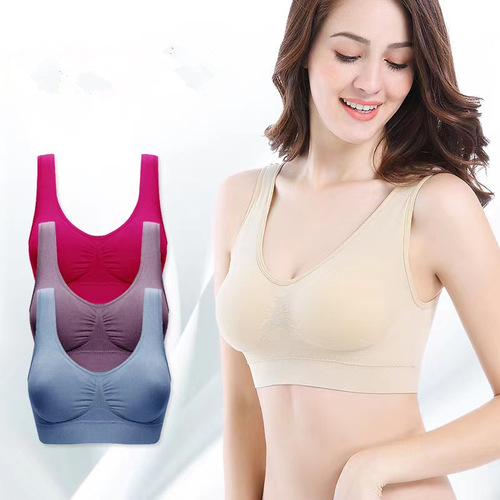 Zero Restriction Underwear Plus Size Wire-Free Seamless Sports Bra Cross-Border Yoga Bra Sleep Bra