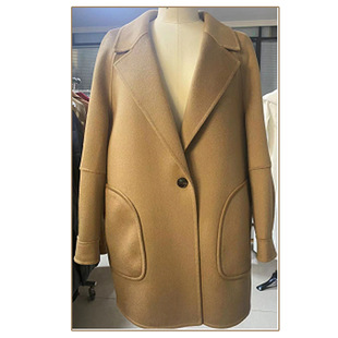 Cashmere Coat Autumn and Winter Women's Mid-Length Slim Suit Wool Woolen Outwear Outwear