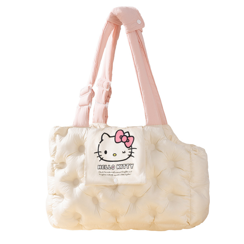 Kitty co-branding otoño invierno bolsa de viaje de aire bolsa para mascotas bolsa para salir bolsa para perros bolsa para gatos bolsa cálida perros pequeños y medianos