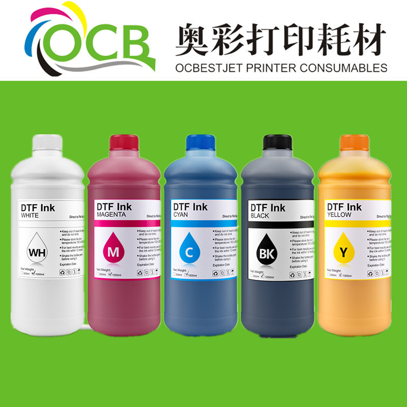 Aplicable a Epson TX800 tinta de impresión digital DTF tinta blanca tinta de impresión de transferencia de película tinta de impresión textil