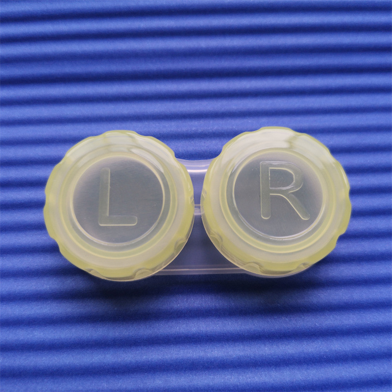 厂家直供透明可爱韩版色隐形眼镜盒塑料pp美瞳伴侣双联盒收纳