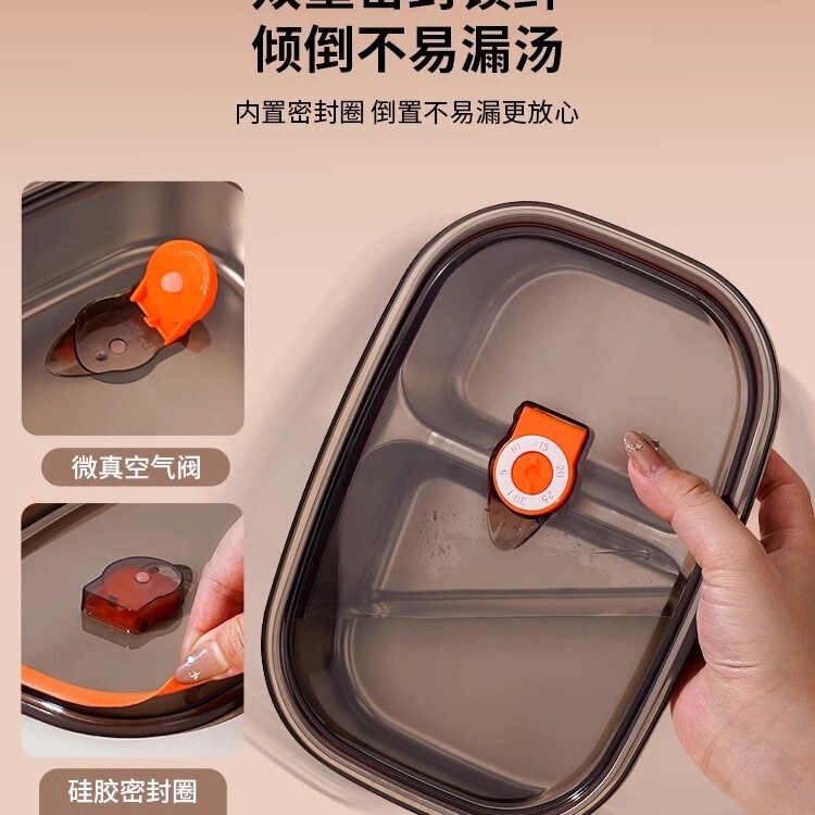 サラリーマン向けステンレス保温弁当箱 2025年新作 電子レンジ加熱 大容量弁当箱|undefined