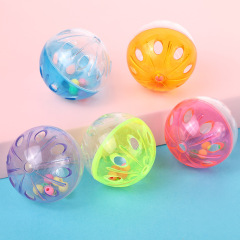 Cross-border cat toys hollow bell ball cat dog bell sound chrysanthemum ball cat plastic ball bell pet supplies