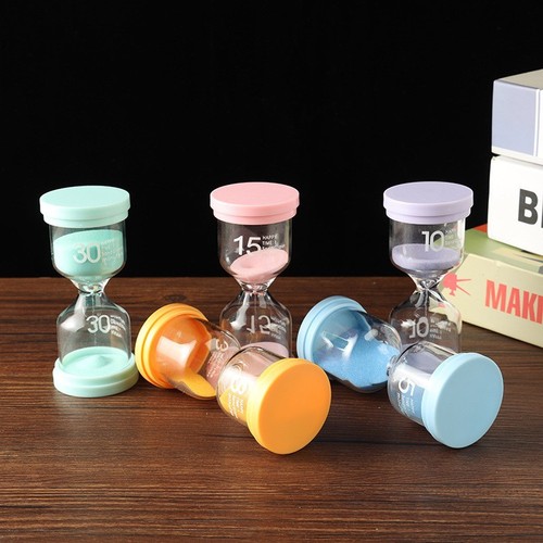 Macaron time hourglass timer quicksand ornaments children's time hourglass gift desktop ornaments birthday gift