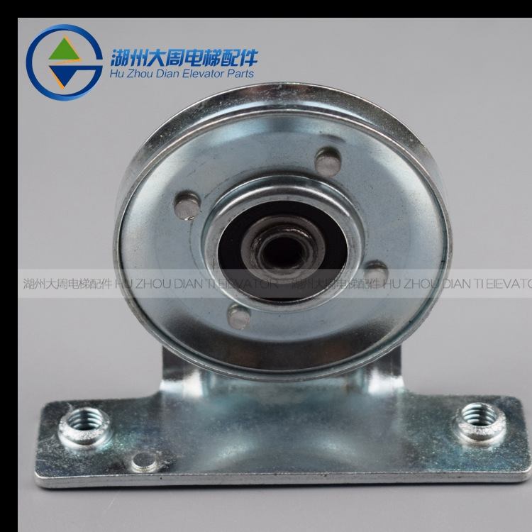 三菱66层门挂轮/65厅门铁轮子/门头钢丝绳轮/门挂轮/电梯配件11