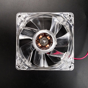 Chassis Power fan 8cm cooling transparent lamp-free fan 8cm computer l mute fan