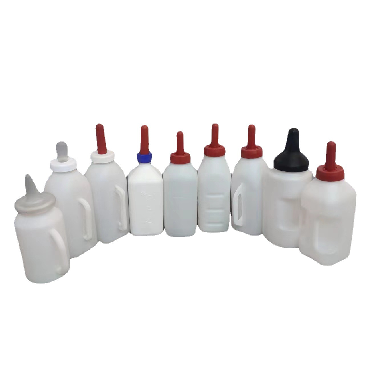 Botella de alimentación de vaca 2L 4 L botella de alimentación horizontal de ternero 2L olla de leche colgante botella de alimentación de cordero dispositivo de alimentación de vaca