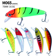 75mm/10.5g 沉水米諾路亞餌假餌 淡水溪流魚餌m065大號