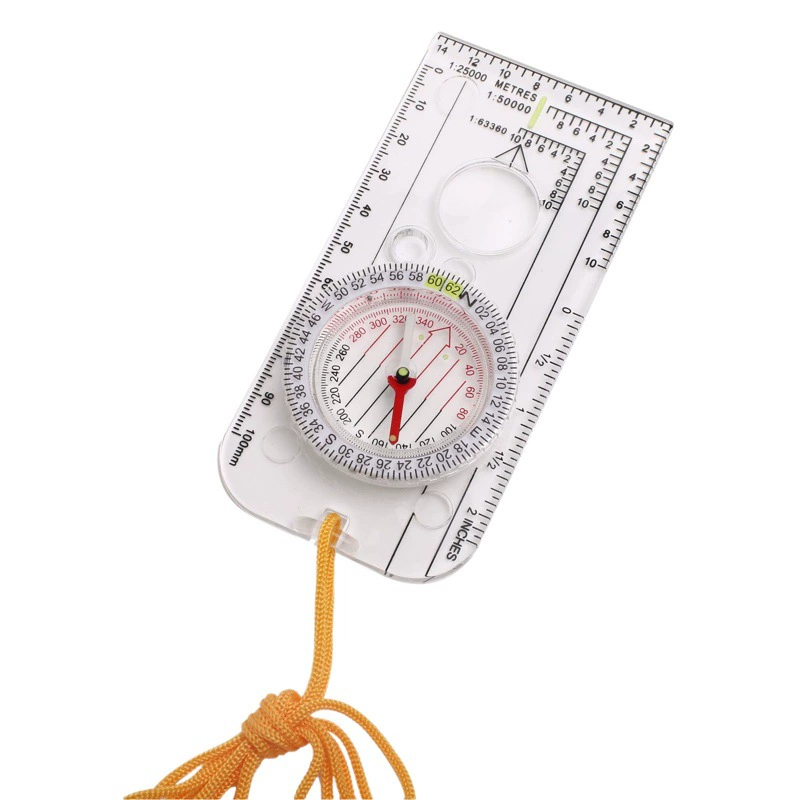 Оптовая Продажа с фабрики DC40-3A Компас Карта линейка наружная карта масштаб Северный штырь открытый направленный приключение