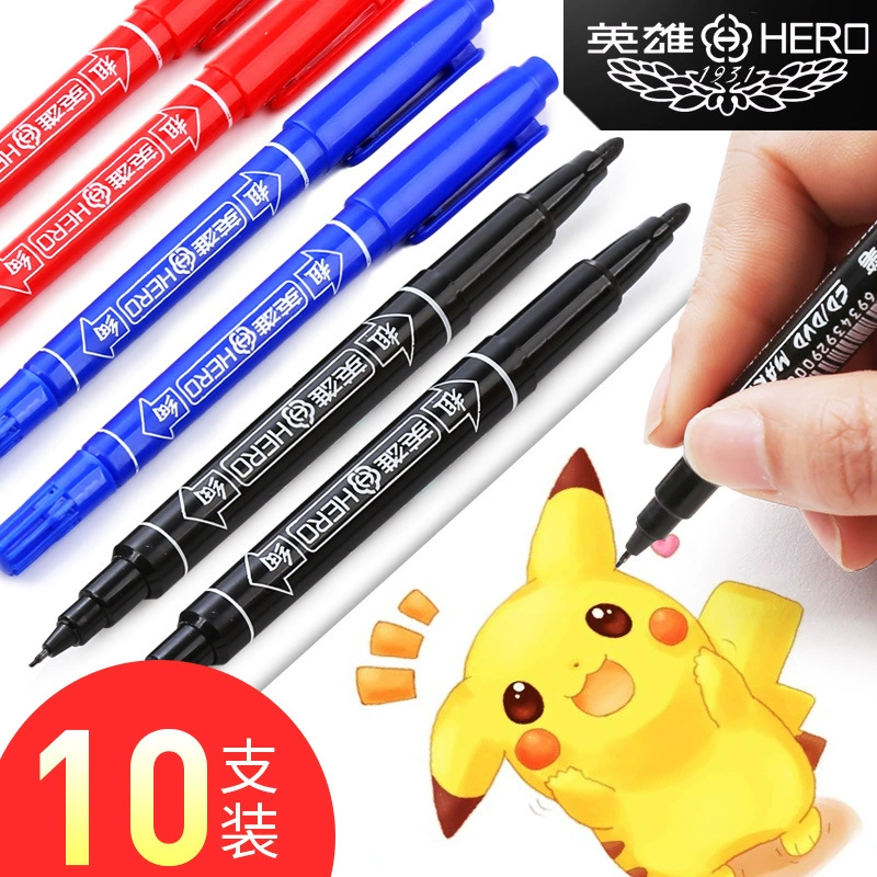 Оригинальные товары 883 Hero маленький двуглавый маркер на водной основе ручка для рисования линий и эскизов маркер на водной основе Hero 883