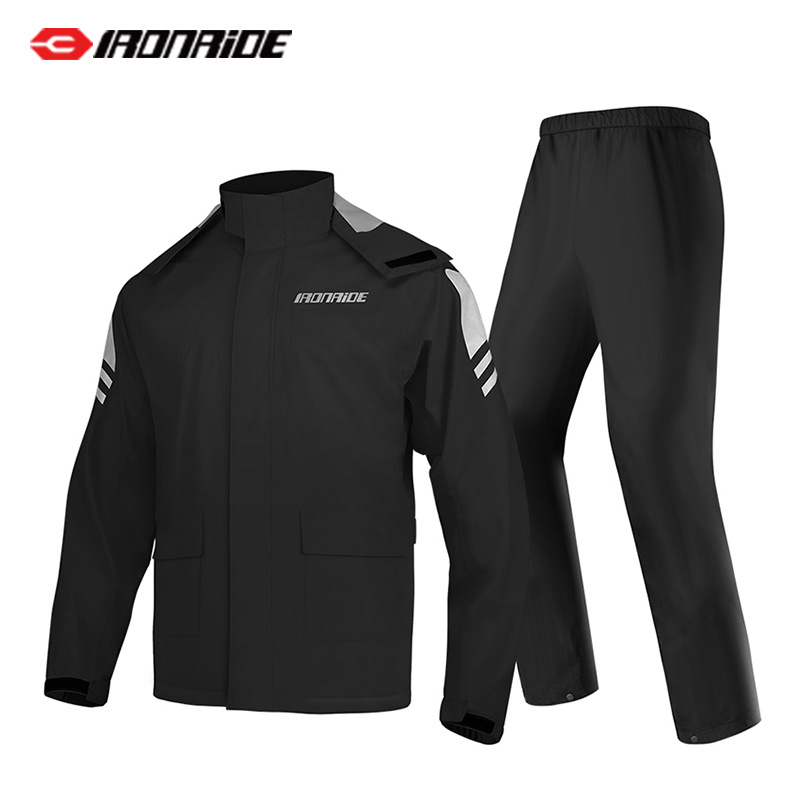Motocicleta chaqueta de lluvia pantalones de lluvia conjunto de moda masculina motocicleta montar tormenta locomotora al aire libre chaqueta de lluvia al por mayor