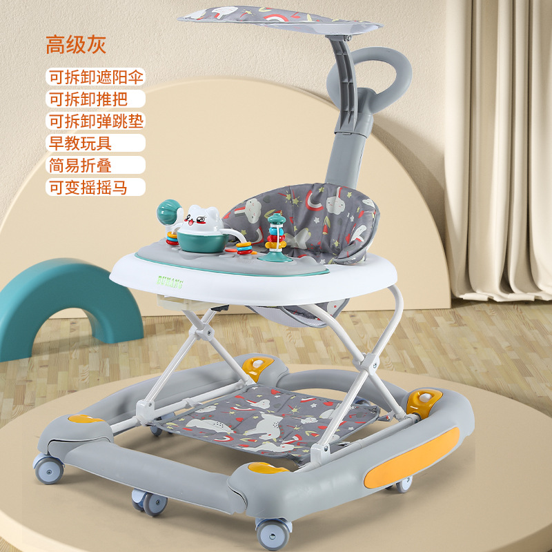 Un niño caminante de un año anti-pierna tipo o anti-rolling mano empuje para aprender a caminar ayuda a caminar eléctrica mayorista venta en caliente transfronteriza