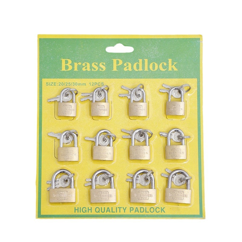 Cerradura de latón ultrafina resistente al agua candado sólido ventana antirrobo puerta de gabinete cerradura de bolsa cerradura de seguridad cerradura de cobre al por mayor núcleo de cerradura